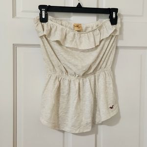 NWT** Hollister - Sleeveless Top, Fit & Flare, Cream Color, Size M